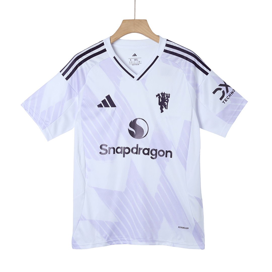 MOUNT #7 Manchester United Mens Away Soccer Jersey 2025/26 White