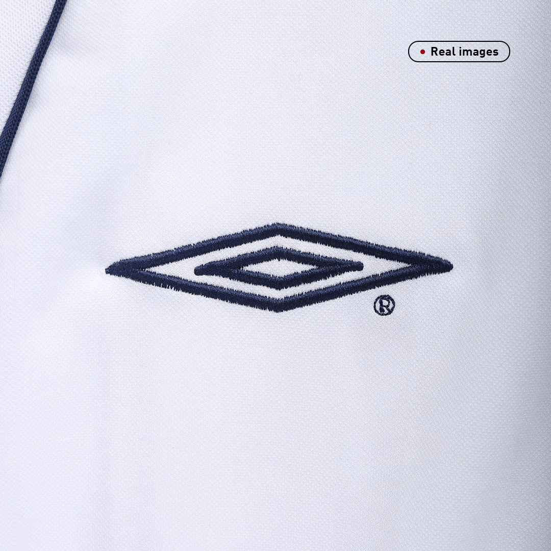 Retro BECKHAM #7 England Mens Home Soccer Jersey 2002 White