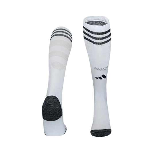 Real Madrid Kids Home Soccer Socks 2025/26 White [PREMIUM]