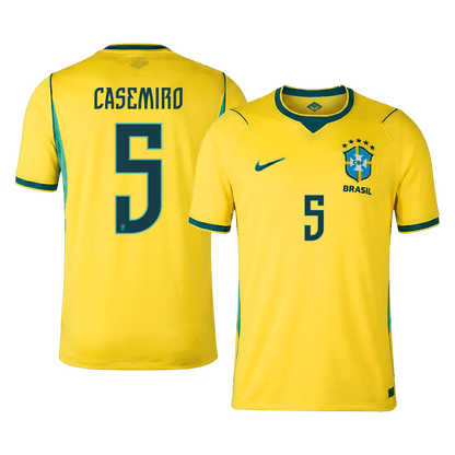 CASEMIRO #5 Brazil Mens Home Soccer Jersey World Cup 2026 Yellow [PREMIUM]