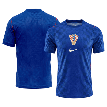 Croatia Mens Away Soccer Jersey World Cup 2026 Blue - Player Version