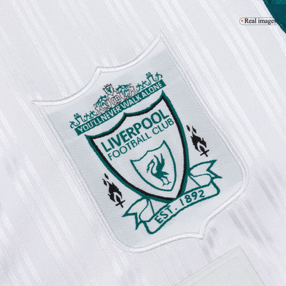 Retro Liverpool Mens Away Soccer Jersey 1995/96 Blue&White