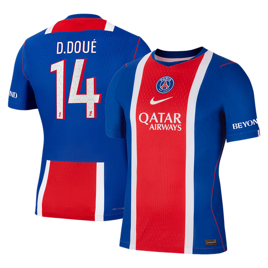 PSG Home Soccer Jersey 2026/27 – D. DOUÉ #14 (Player Version)