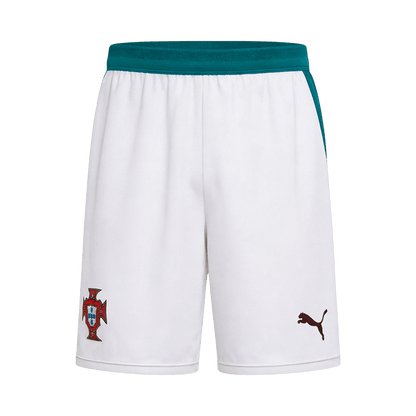 Portugal Mens Away Soccer Kit World Cup 2026 White&Green