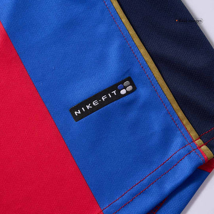 Retro Barcelona Mens Home Soccer Jersey 2001/02 Red&Blue