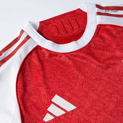 SAKA #7 Arsenal Mens Home Soccer Jersey 2025/26 Red - Player Version