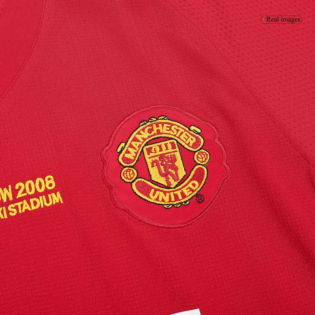 Retro RONALDO #7 Manchester United Mens Home Soccer Jersey UCL Final UCL 2007/08 Red