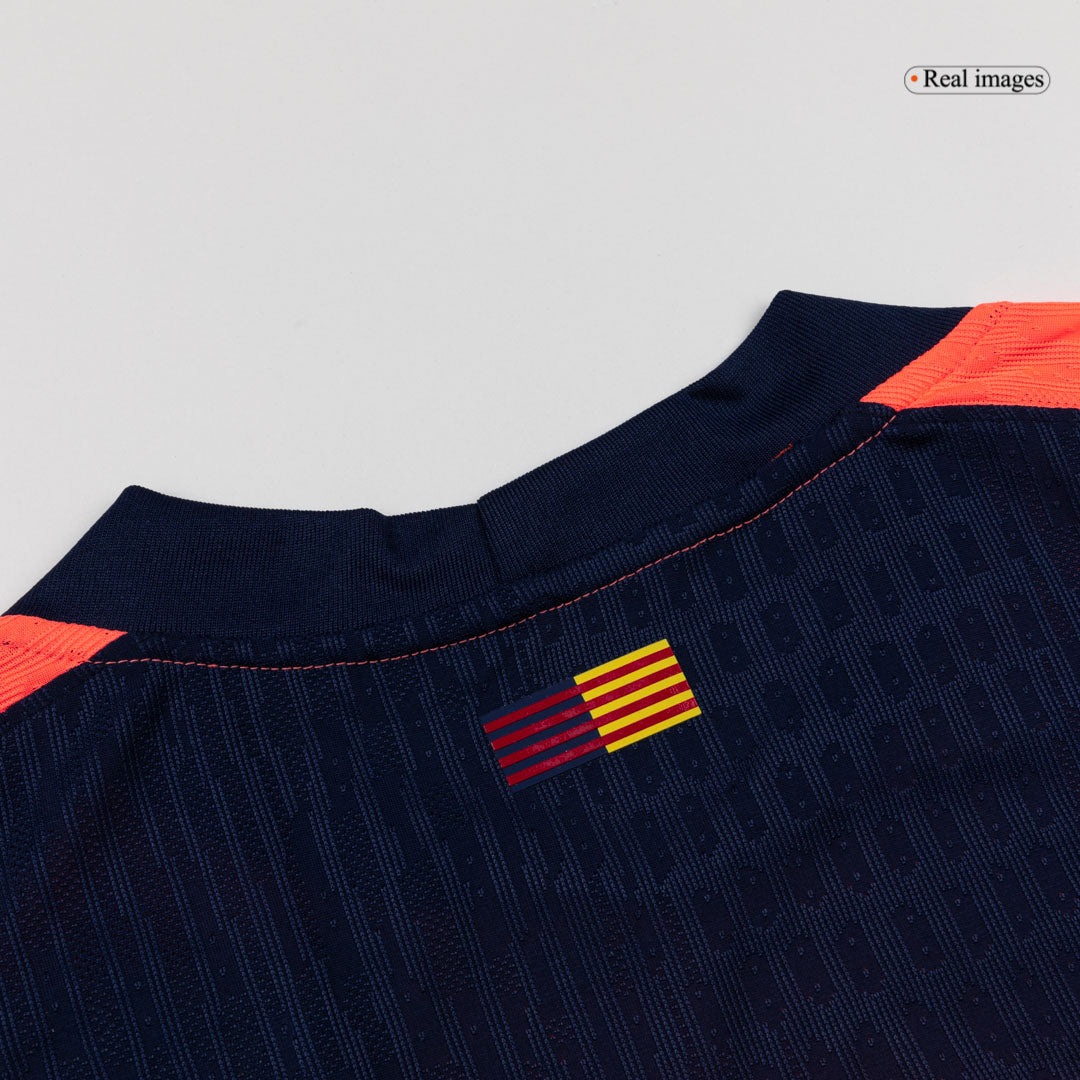PEDRI #8 Barcelona Mens Third Away Soccer Jersey UCL 2025/26 Orange - Player Version
