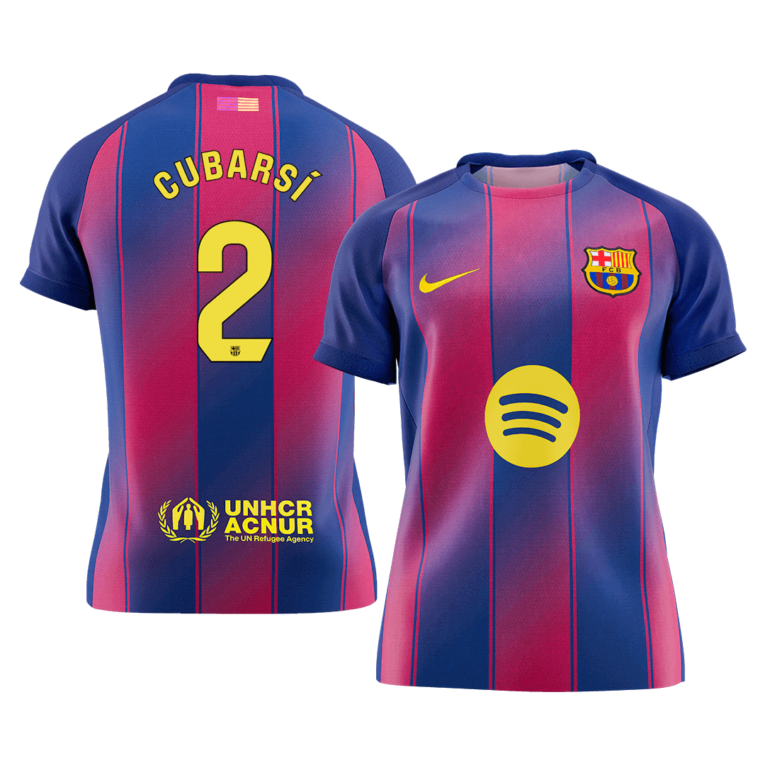 CUBARSÍ #2 Barcelona Mens Home Soccer Jersey 2025/26 Red&Blue [PREMIUM]