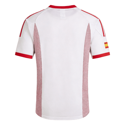 Retro Spain Mens Away Soccer Jersey World Cup 2002 White