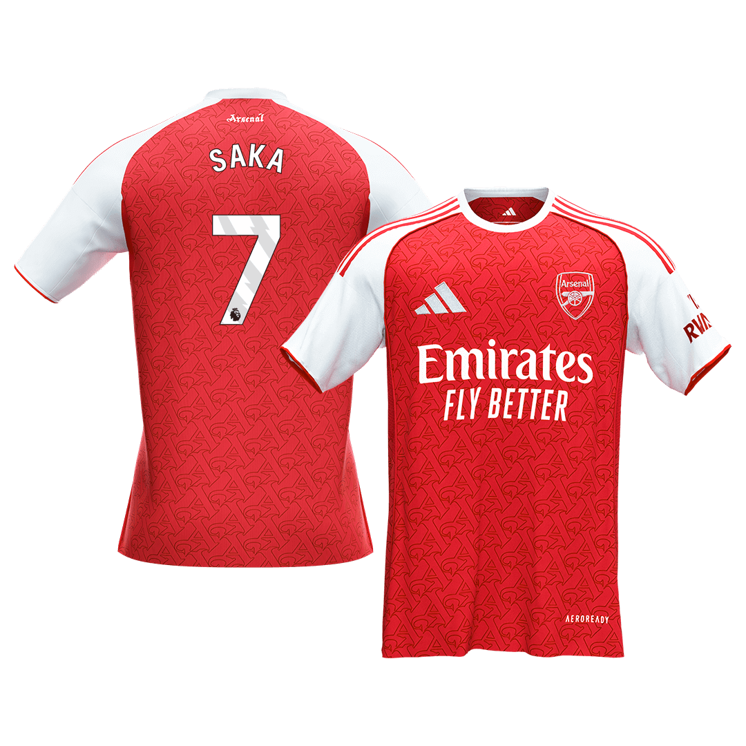 SAKA #7 Arsenal Mens Home Soccer Jersey 2025/26 Red [PREMIUM]