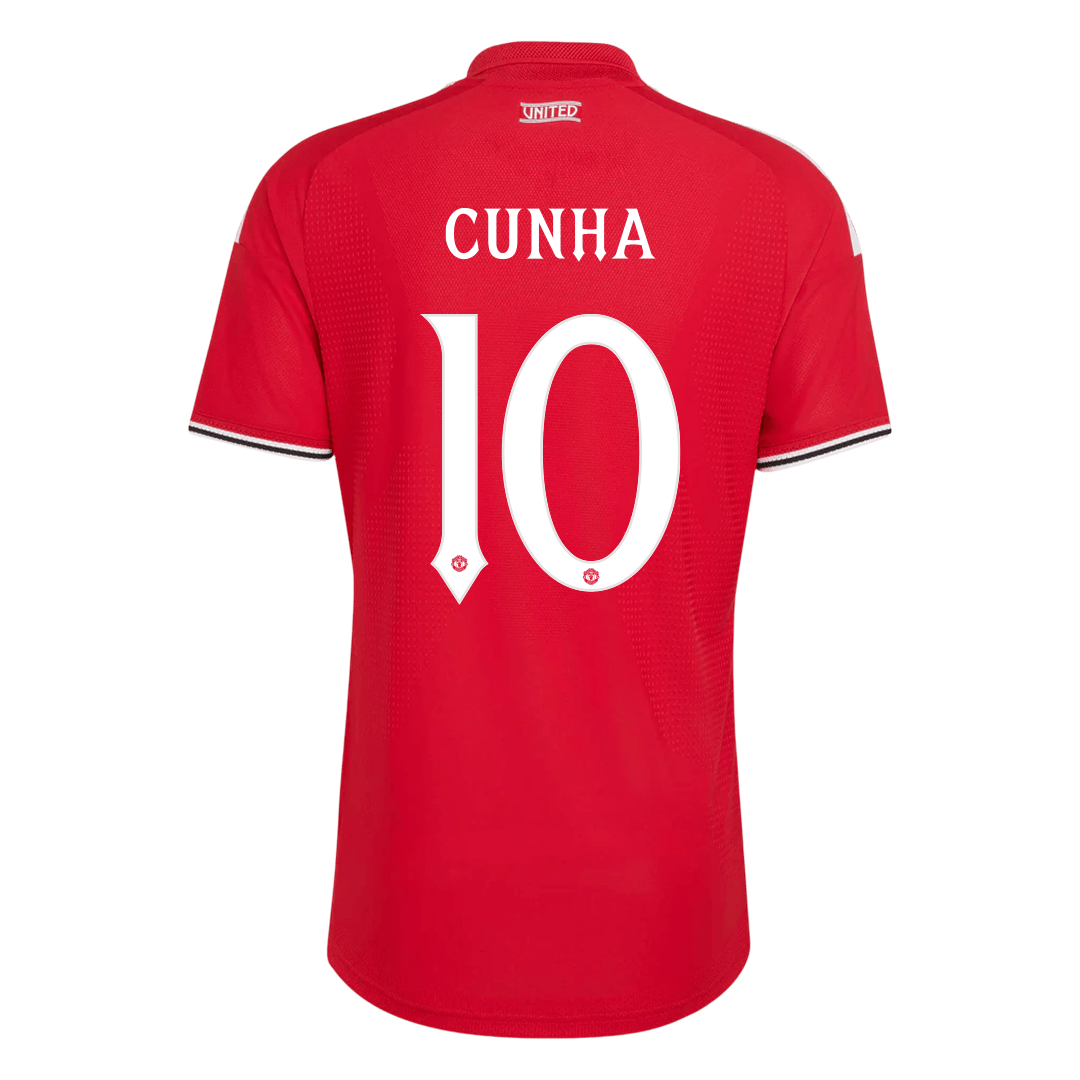 Manchester United Home Soccer Jersey 2026/27 – CUNHA #10 – UCL (Player Version)