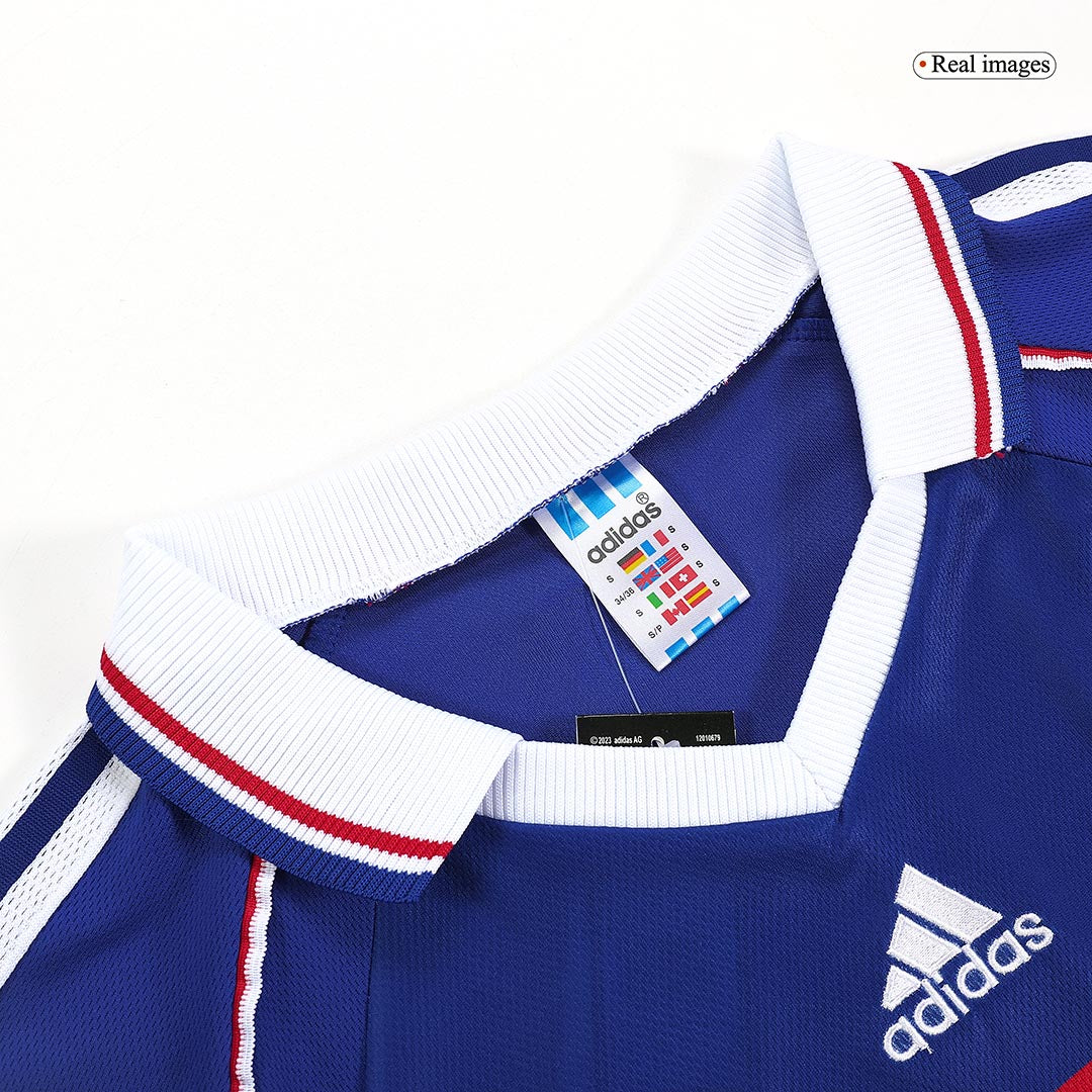 Retro HENRY #12 France Mens Home Soccer Jersey World Cup 1998 Blue