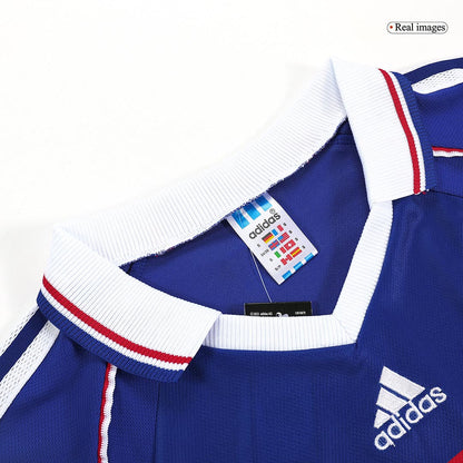 Retro HENRY #12 France Mens Home Soccer Jersey World Cup 1998 Blue