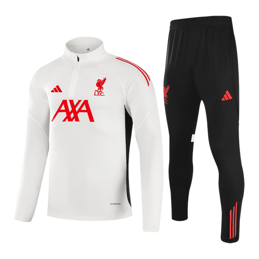 Liverpool Mens Training Tracksuit Kit 2025/26 White