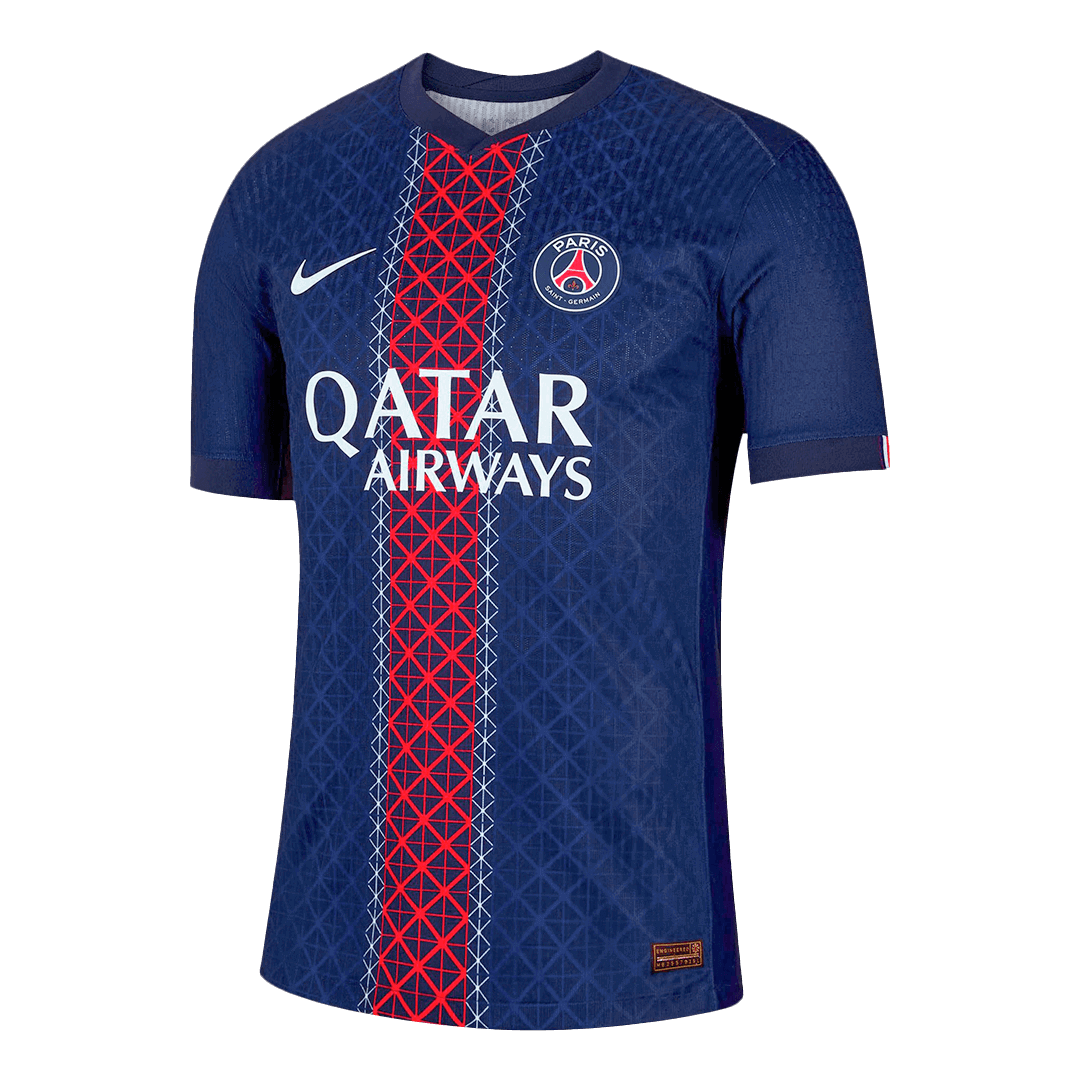 B.BARCOLA #29 PSG Mens Home Soccer Jersey 2025/26 Navy - Player Version