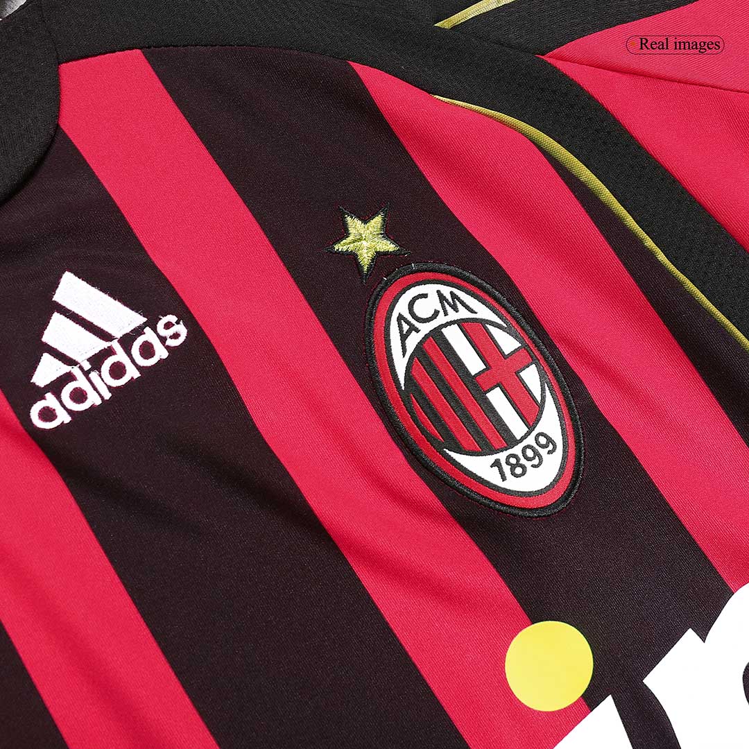 Retro RONALDO #99 AC Milan Mens Home Soccer Jersey 2006/07 Red&Black