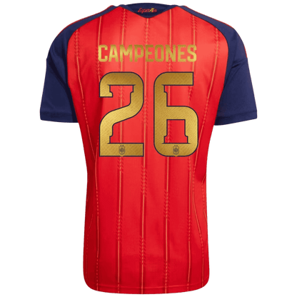 Spain Home Soccer Jersey World Cup 2026 – CAMPEONES #26