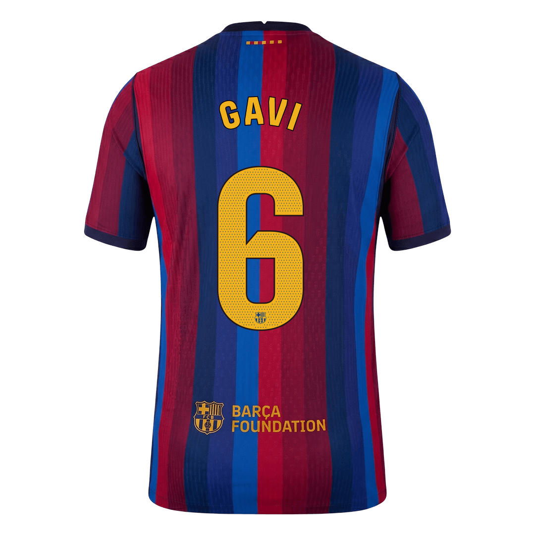 Barcelona Home Soccer Jersey 2026/27 – GAVI #6 (Player Version)
