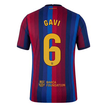 Barcelona Home Soccer Jersey 2026/27 – GAVI #6 (Player Version)