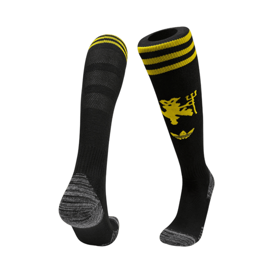 Manchester United Kids Third Away Soccer Socks 2025/26 Black [PREMIUM]