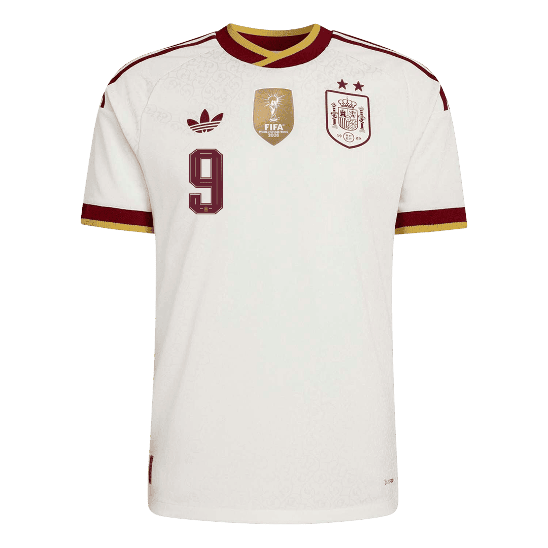 [Champion Edition] Spain Away Soccer Jersey World Cup 2026 – GAVI #9 (Player Version)