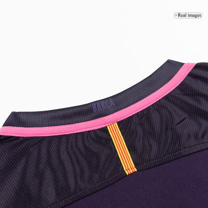 Retro Barcelona Mens Away Soccer Jersey 2016/17 Purple