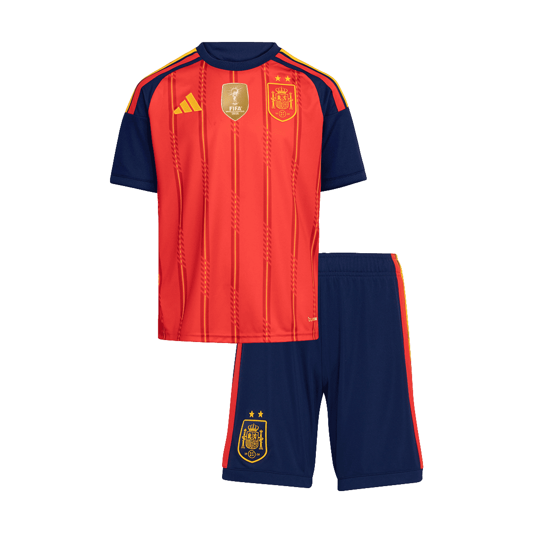 [Champion Edition] Spain Kids Home Soccer Kit World Cup 2026