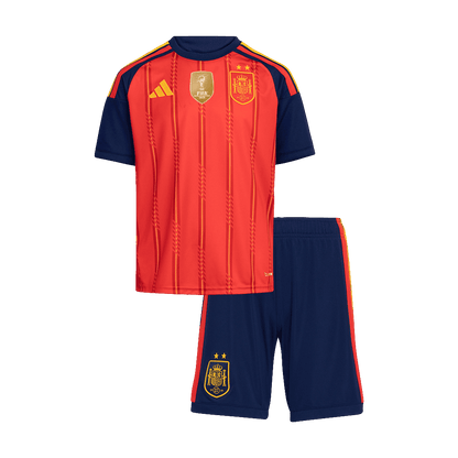 [Champion Edition] Spain Kids Home Soccer Kit World Cup 2026
