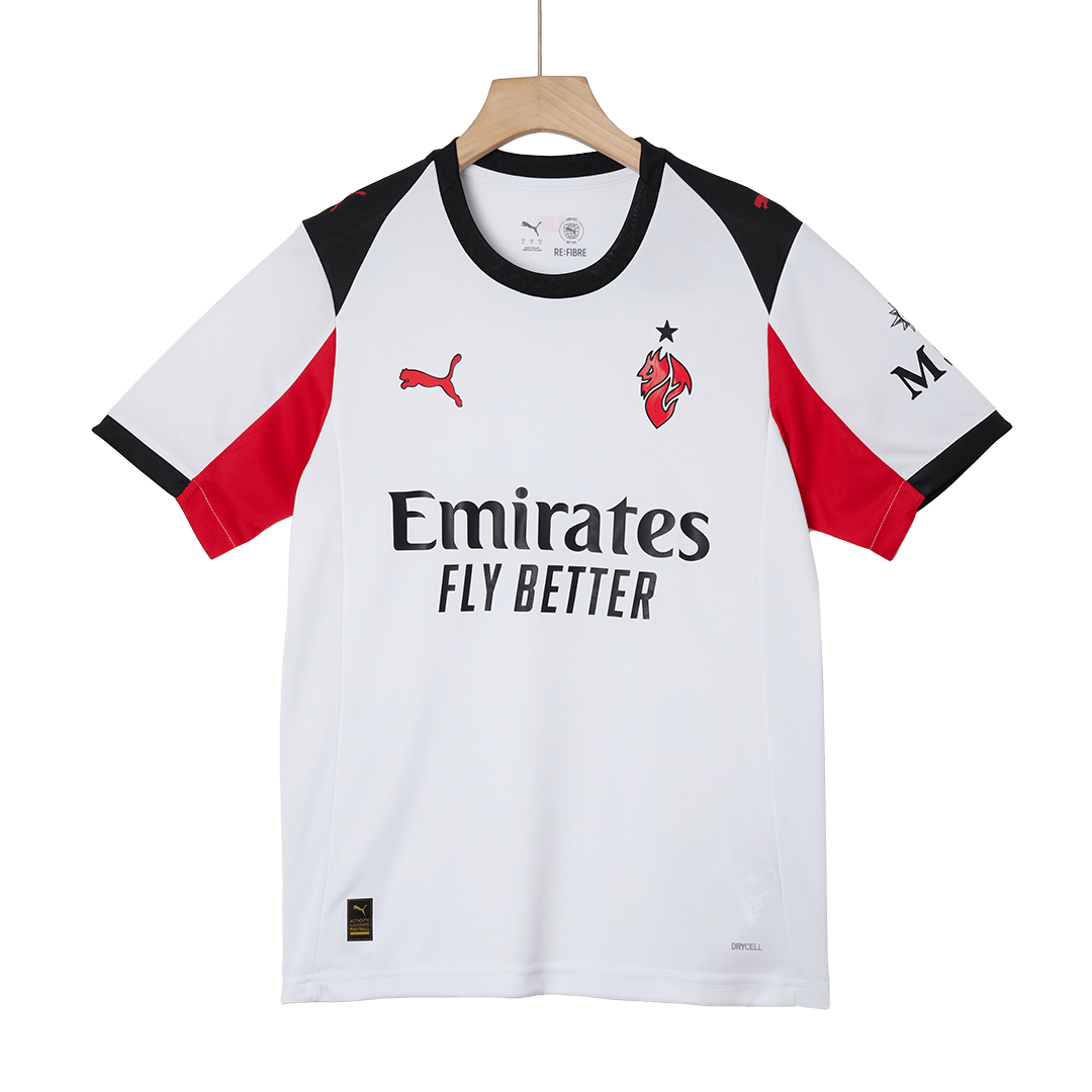 MODRIĆ #14 AC Milan Mens Away Soccer Jersey 2025/26 White