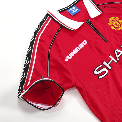 Retro Manchester United Mens Home Soccer Jersey 98/00 Red