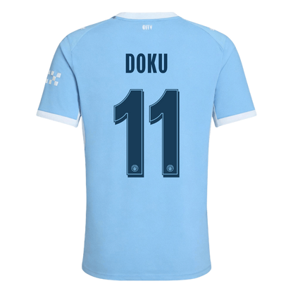 Manchester City Home Soccer Jersey 2026/27 – DOKU #11 – UCL (Player Version)