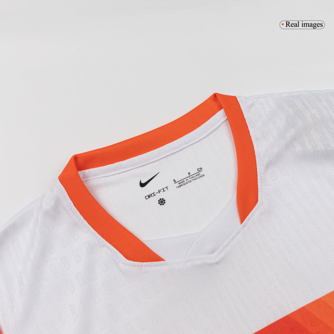 XAVI #7 Netherlands Mens Away Soccer Jersey World Cup 2026 White - Player Version