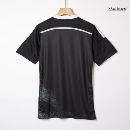 Retro MODRIĆ #19 Real Madrid Mens Third Away Soccer Jersey 2014/15 Black