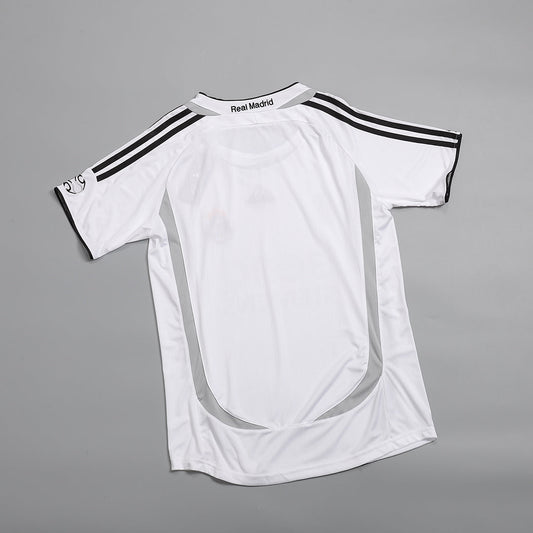 Retro Real Madrid Mens Home Soccer Jersey 2006/07 White