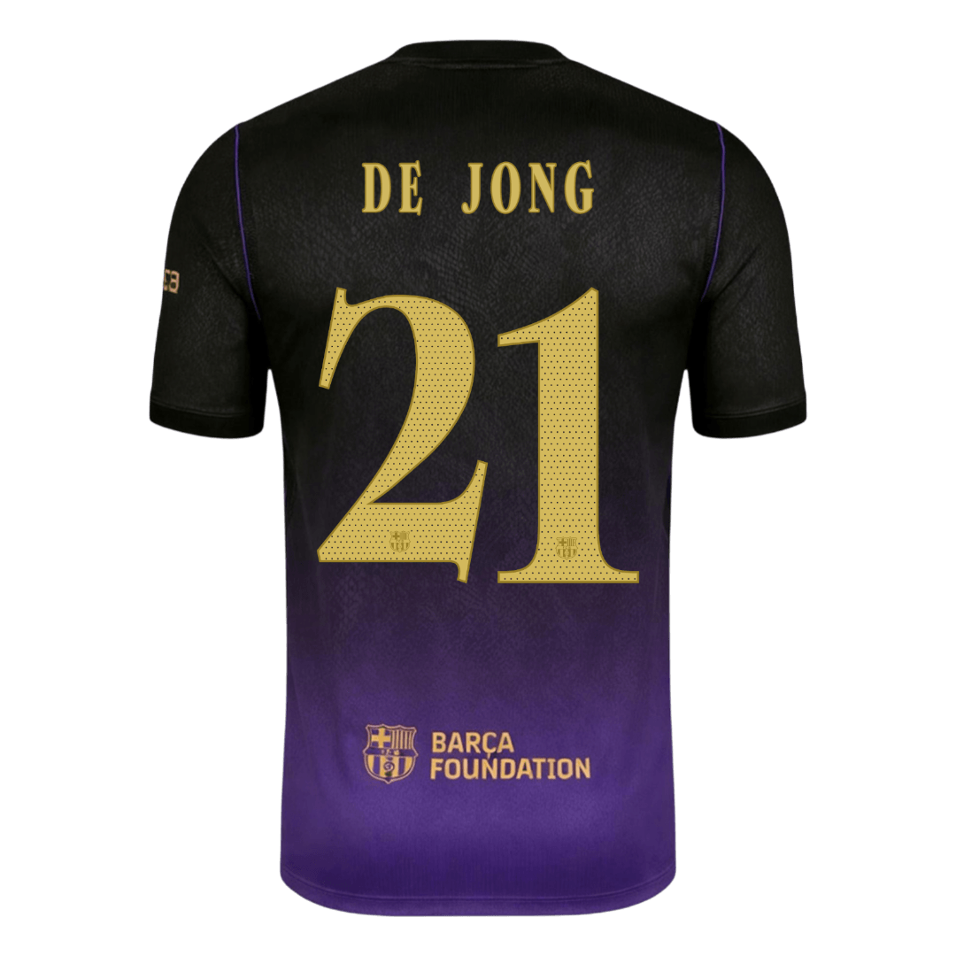 Barcelona Away Soccer Jersey 2026/27 – DE JONG #21 – UCL (Player Version)