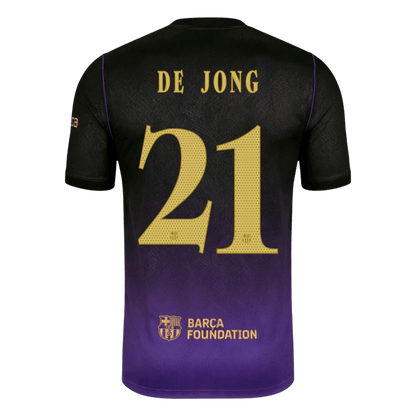 Barcelona Away Soccer Jersey 2026/27 – DE JONG #21 – UCL (Player Version)
