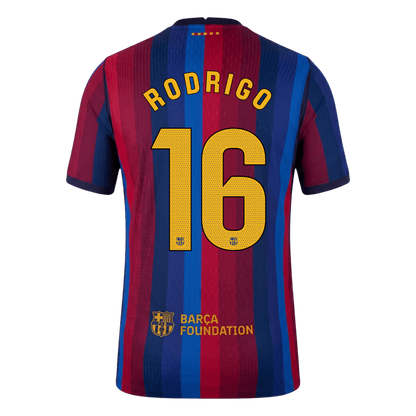 Barcelona Home Soccer Jersey 2026/27 – RODRIGO #16 (Player Version)