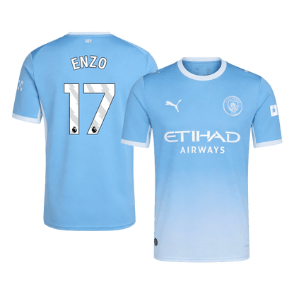 Manchester City Home Soccer Jersey 2026/27 – ENZO #17