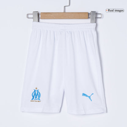 Marseille Kids Home Soccer Kit 2025/26 White