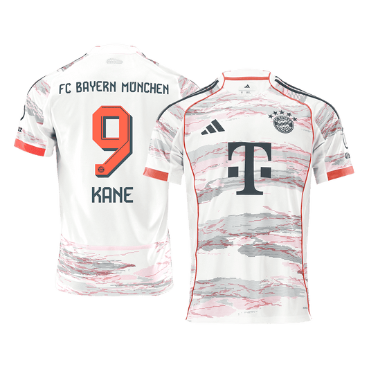 KANE #9 Bayern Munich Mens Away Soccer Jersey 2025/26 White