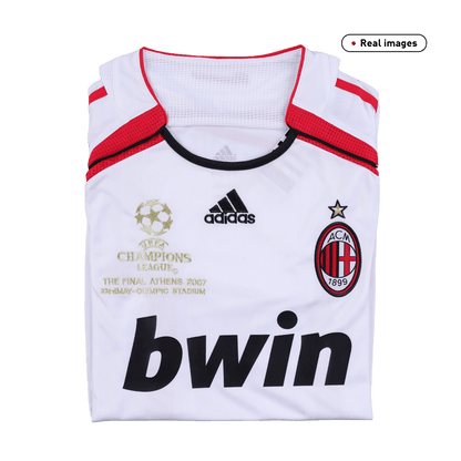 Retro KAKA' #22 AC Milan Mens Away Soccer Jersey UCL 2006/07 White