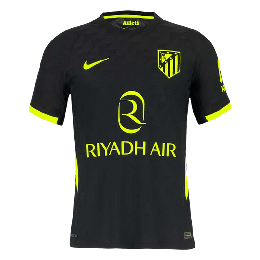 Atletico Madrid Mens Away Soccer Jersey 2026/27 Black