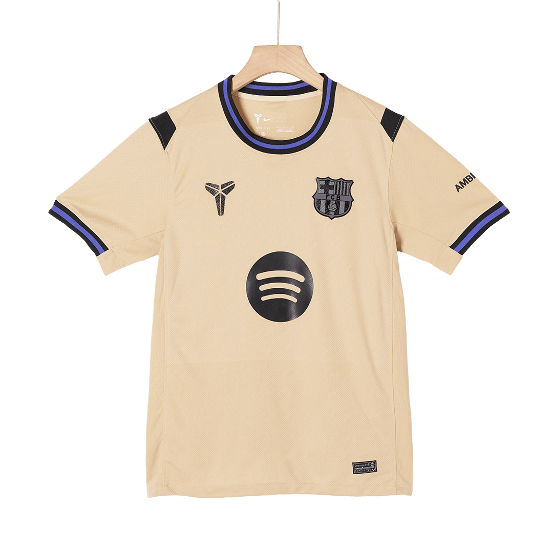 ROONY #19 Barcelona Mens Away Soccer Jersey UCL 2025/26 Yellow