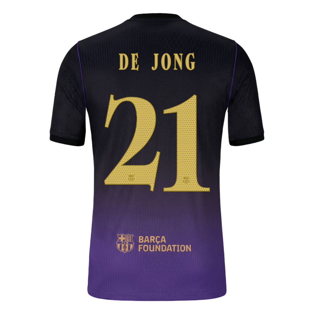 Barcelona Away Soccer Jersey 2026/27 – DE JONG #21 – UCL