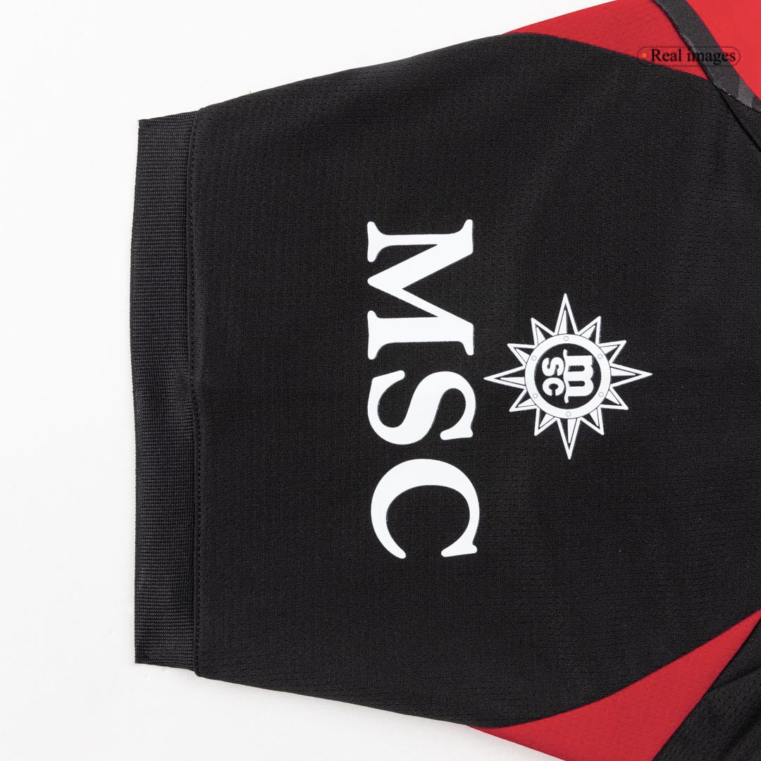 RAFA LEÃO #10 AC Milan Mens Home Soccer Jersey 2025/26 Red&Black [PREMIUM]