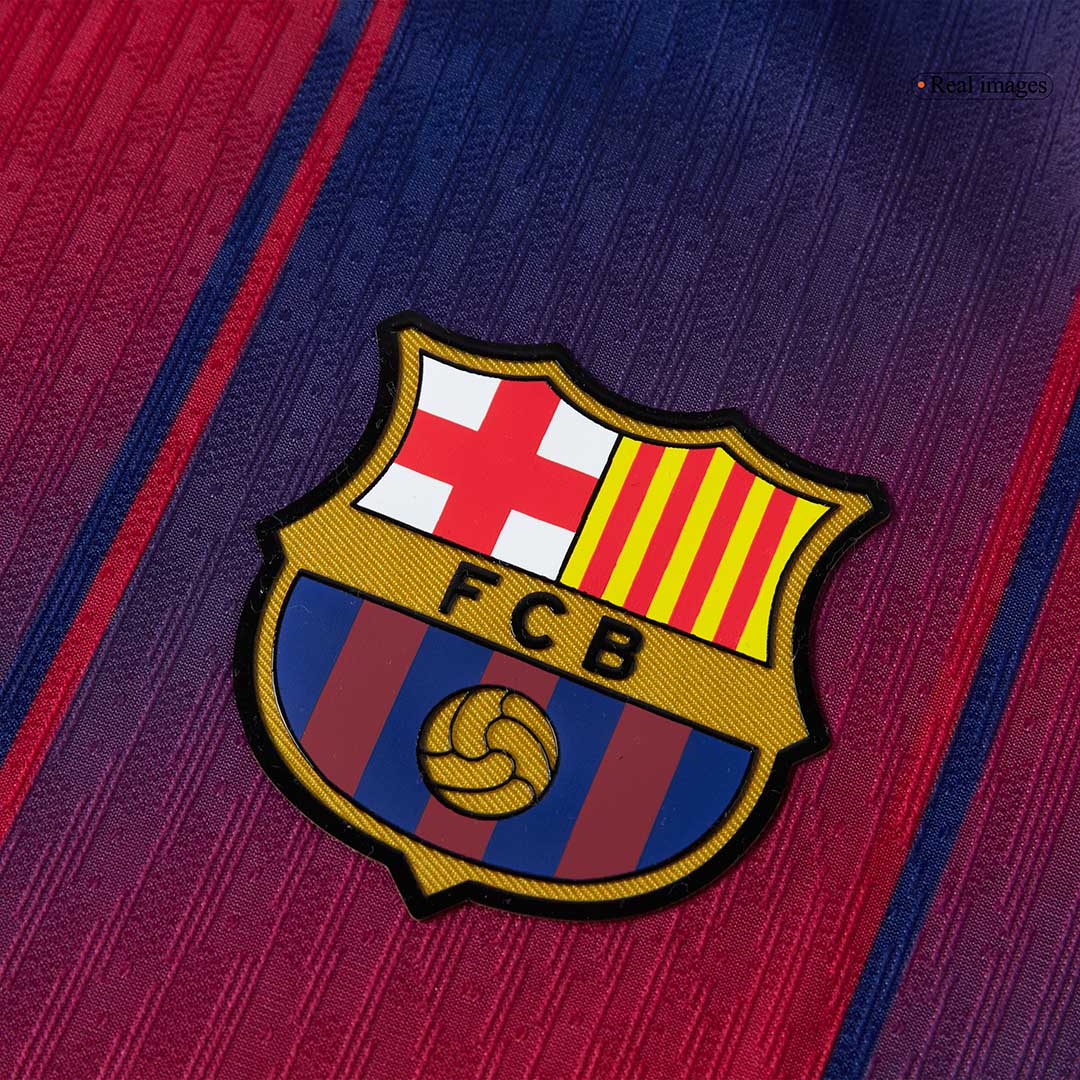 LAMINE YAMAL #10 Barcelona Mens Home Soccer Jersey UCL 2025/26 Red&Blue - Player Version