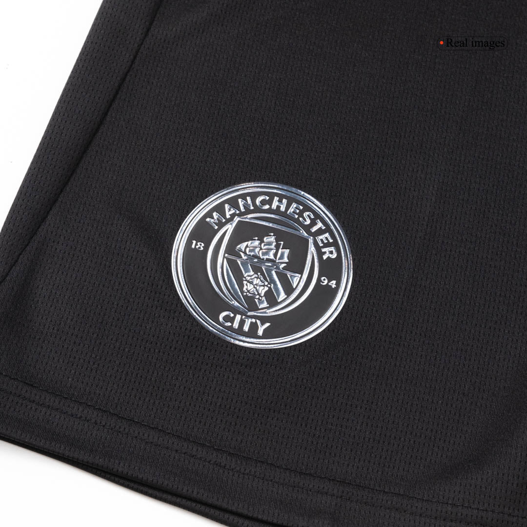 Manchester City Mens Away Soccer Shorts 2025/26 Black