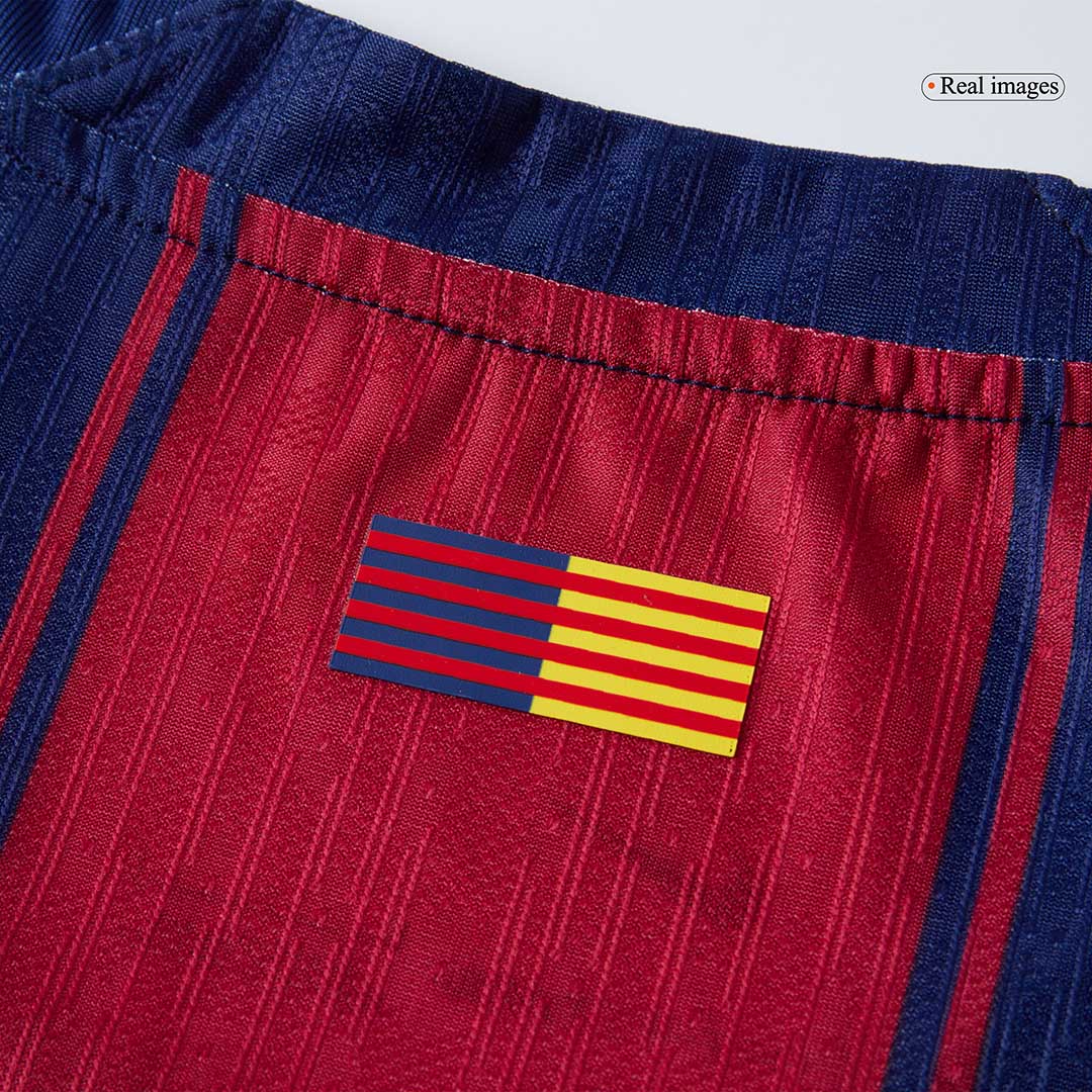 LAMINE YAMAL #10 Barcelona Mens Home Soccer Jersey UCL 2025/26 Red&Blue - Player Version