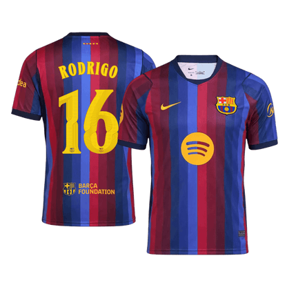 Barcelona Home Soccer Jersey 2026/27 – RODRIGO #16 – UCL